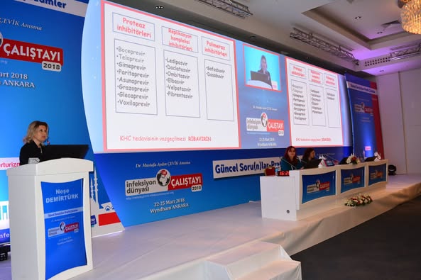 İnfeksiyon Dünyası Çalıştayı 2018’in, “VİRAL HEPATİTLER: HCV” oturumu 240 katılımla gerçekleşti. 1. Gün, 22 Mart 2018.