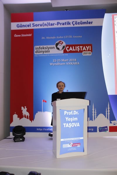İnfeksiyon Dünyası Çalıştayı 2018’in, “YOĞUN BAKIM'DA İNVAZİV KANDİDA ENFEKSİYONLARININ YÖNETİMİ” oturumu 154 katılımla gerçekleşti. 2. Gün, 23 Mart 2018.