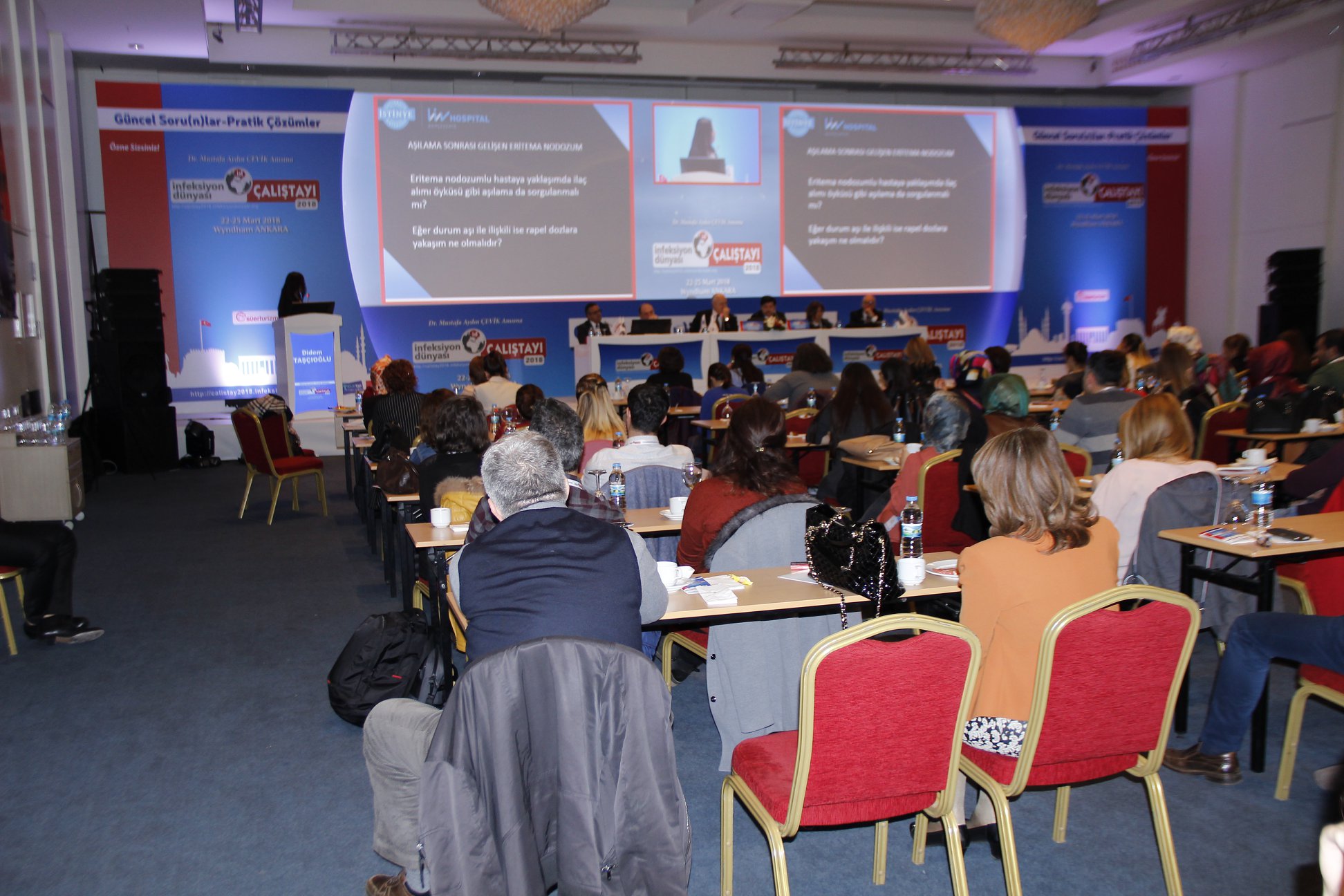 İnfeksiyon Dünyası Çalıştayı 2018’in, “AŞI VE İMMÜNİZASYON” oturumu 272 katılımla gerçekleşti. 4. Gün, 25 Mart 2018.